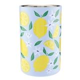 Lemons and Flowers Motif 54oz Stainless-Steel Wine Bottle Chillers (Set of 4)
