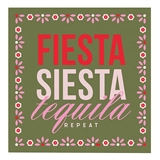 "Fiesta Siesta Tequila Repeat" Design Beverage Napkins (Set of 160)