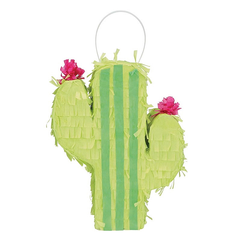Desert Chic Cactus-Shaped Petite Pinatas with Sturdy Hanging Loops (Set of 6)