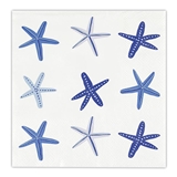 Colorful Beach-Themed Starfish Motif Beverage Napkins (Set of 160)