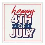 Americana Bold 'Happy 4th of July' Graphic Beverage Napkins (Set of 160)