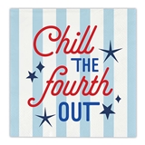 Americana 'Chill the Fourth Out' Graphic Beverage Napkins (Set of 160)