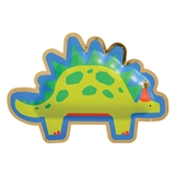 Dino Party Gold-Foil Edge Dinosaur-Shaped Paper Lunch Plates (Set of 96)
