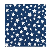 Americana White Stars on a Navy Blue Background Design Lunch Napkins (Set of 240)