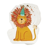 Party Animal Cartoon Lion Design Die-Cut Paper Lunch Napkins (Set of 240)