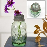 CTW Home Collection Small Mason Jars with Flower Frog Lids (Set of 6)