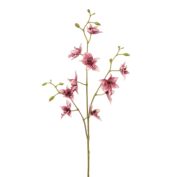 CTW Home Collection Artificial Mauve Tiger Lily Spray (Box of 2)