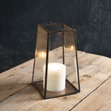 CTW Home Collection Bronze-Framed Glass-Paned Small Paramount Lantern