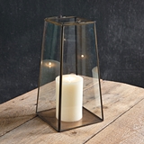 CTW Home Collection Bronze-Framed Glass-Paned Large Paramount Lantern