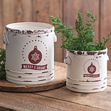 CTW Home Collection Set of Two "Merry and Bright" Containers