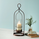 CTW Home Collection Small Copper-Plated 'Salvatore' Open-Area Lantern