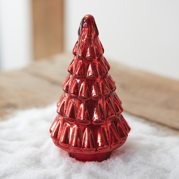 CTW Home Collection Retro Red Mercury Glass Christmas Tree
