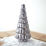 CTW Home Collection Retro Silver Mercury-Glass Christmas Tree