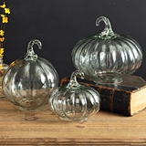 CTW Home Collection Set of Three Clear Handblown-Glass Pumpkins