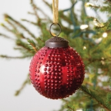 CTW Home Collection Mercury Glass Hobnail Pattern Ornament (Box of 4)