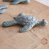 CTW Home Collection Box of 4 Decorative Verdigris-Colored Sea Turtles