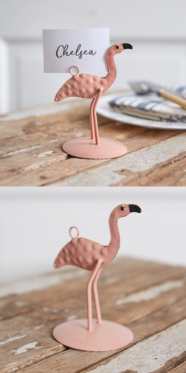 CTW Home Collection Triopical Flamingo Place Card Holders (Box of 4)