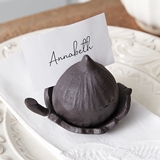 CTW Home Collection Cast-Iron Fig and Leaf Place Card Holder