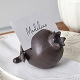 CTW Home Collection Cast-Iron Pomegranate Place Card Holders Box of 2