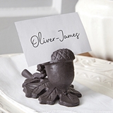 CTW Home Collection Cast-Iron Acorn Place Card Holders (Box of 2)