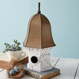 CTW Home Collection Queen Anne Birdhouse with Antique Bronze Bell Roof