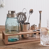 CTW Home Collection 10-Piece Mason Jar Cocktail Shaker Set