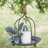 CTW Home Collection Hanging Farmhouse Candle Holder with Fluted Pan