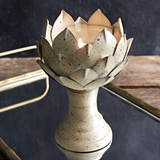 CTW Home Collection Elegant Painted-Metal Artichoke Votive Holder