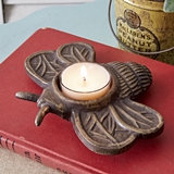 CTW Home Collection Cast-Iron Bumble Bee Tealight Holders (Box of 2)