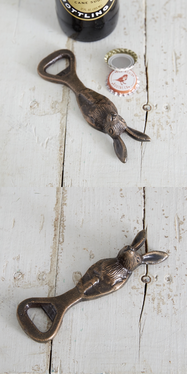 CTW Home Collection Cast-Iron Briar Hare Bottle Openers Box of 2