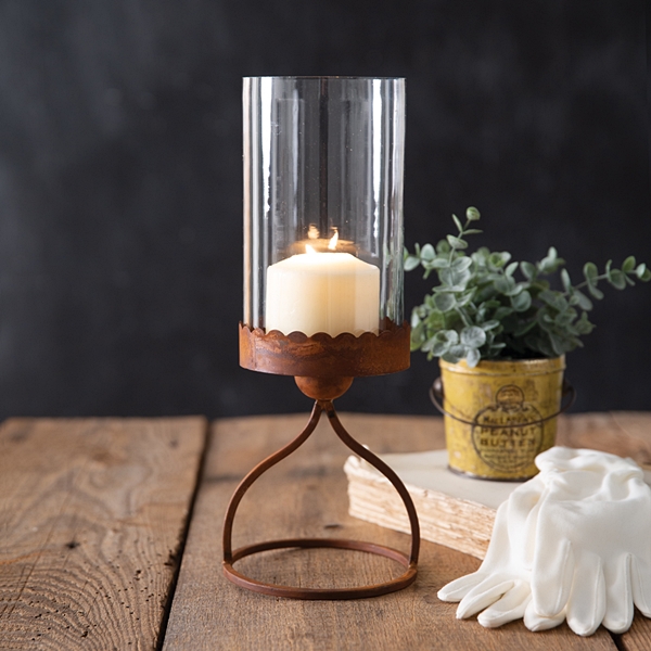 CTW Home Collection Rusty-Finish 'Rudyard' Pillar Candle Holder