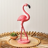 CTW Home Collection Cast-Iron Pink Flamingo Statue