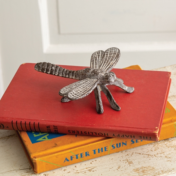 CTW Home Collection Cast-Iron Dragonfly Figurines (Set of 2)