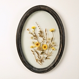 CTW Home Collection Oval Wood-Frame Botanical Wall Decor