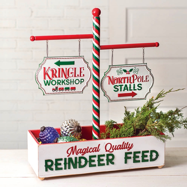 CTW Home Collection "Reindeer Feed" Tabletop Holiday Display