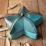 CTW Home Collection Seafoam Blue Metal Starfish-Shaped Sifter Tray