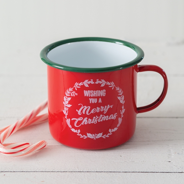 CTW Home Collection 'Wishing You A Merry Christmas' Enameled Mug