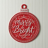 CTW Home Collection Merry & Bright Enameled-Metal Ornament-Shaped Sign