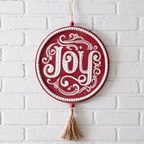 CTW Home Collection Painted-Wood Holiday "Joy" Wall Ornament