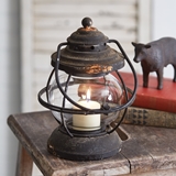 CTW Home Collection Rustic Weathered-Finish Miner's Lantern
