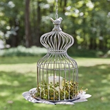 CTW Home Collection Victorian-Style Hanging Metal Birdcage Decoration