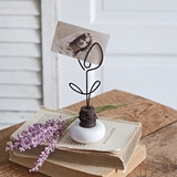 CTW Home Collection Vintage-Look Tulip-Shaped Doorknob Photo Holders (Box of 2)