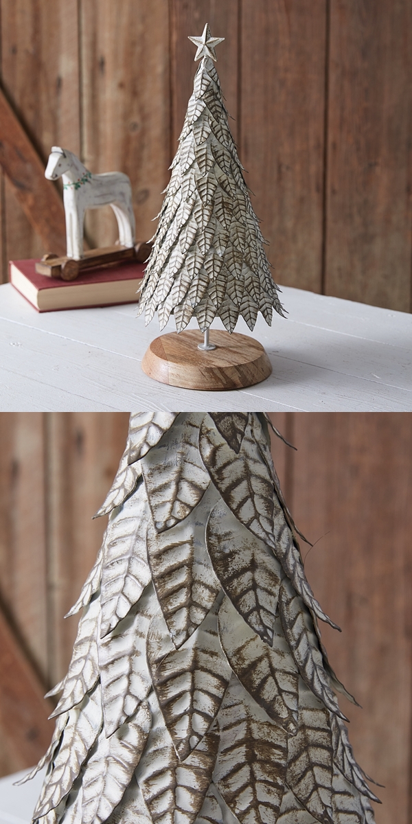 CTW Home Collection Nordic-Inspired Tabletop Metal Christmas Tree