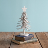CTW Home Collection Small Distressed White Metal Alpine Holiday Tree