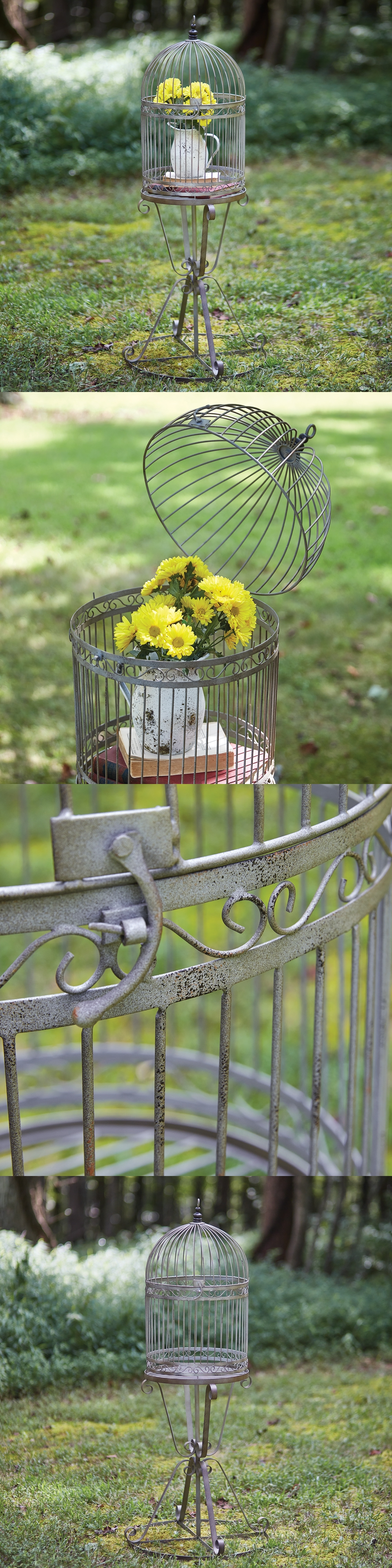 CTW Home Collection Victorian-Style Decorative Standing Birdcage