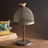 CTW Home Collection Wire-Mesh Mini Tabletop Cloche with Metal Stand