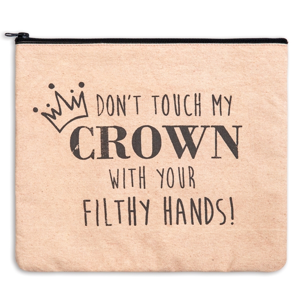 CTW Home Collection "Don't Touch My Crown" Canvas Travel Bag