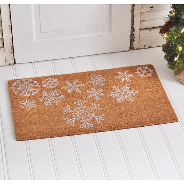 CTW Home Collection Colorfast Snowflakes Patterned Doormat