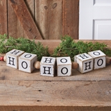 CTW Home Collection "Ho Ho Ho" String of Wood Blocks