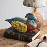 CTW Home Collection Handcrafted and Handpainted Wooden Duck Decoy